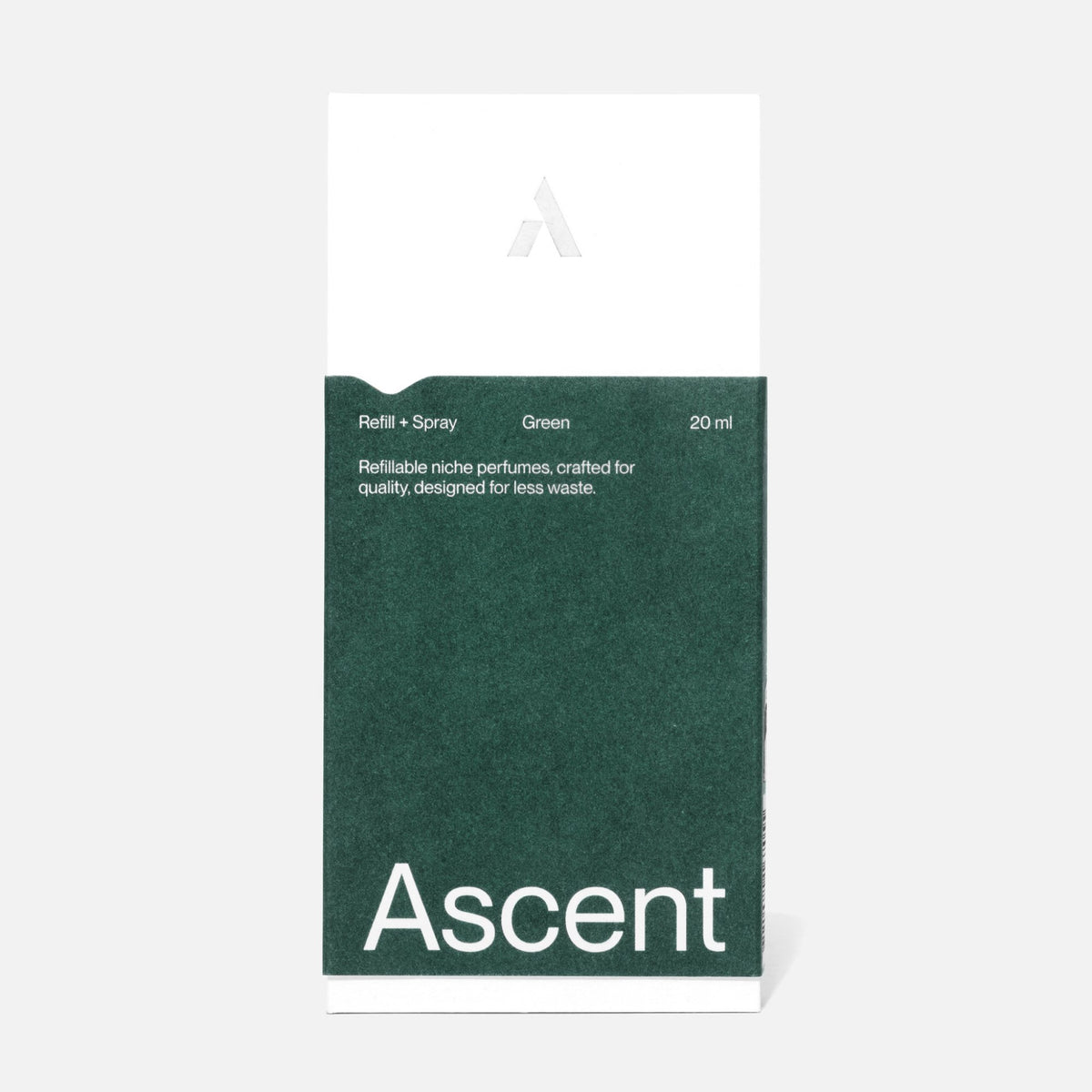 Ascent Refill Extrait de parfum rechargeable 20 ml — Ascent — Green — packshot, coffret 4 | Appart 17 Bruxelles