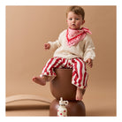 Foulard enfant 55 cm × Cha Cha Pop — Atelier Wagram — Amour fou rose et rouge — autre vue 3 | Appart 17 Bruxelles