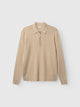 GABadriel Pull demi-zip en maille Lume, col montant — Gabba — Sand Crocker — packshot | Appart 17 Bruxelles