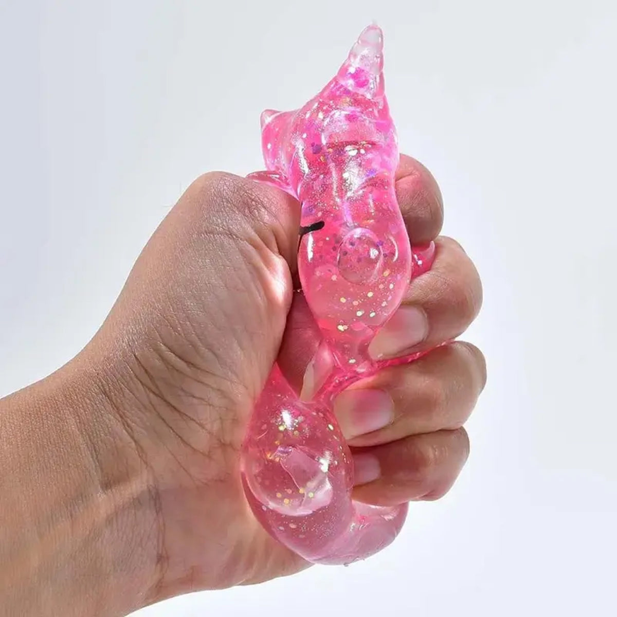 Squishy à presser pailleté, axolotl ou licorne — OBILO — Licorne, couleur au hasard — autre vue 6 | Appart 17 Bruxelles