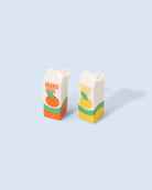 Fluid Market Sel & Poivre Juice mini briques de jus en céramique — Fluid Market — Orange & vert — packshot | Appart 17 Bruxelles