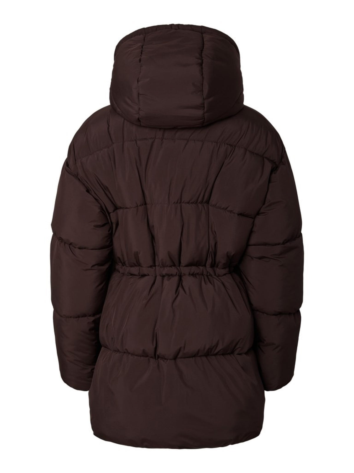 YASSUMARA Doudoune à capuche et taille coulissée — YAS — Mole — packshot, vue de dos 6 | Appart 17 Bruxelles