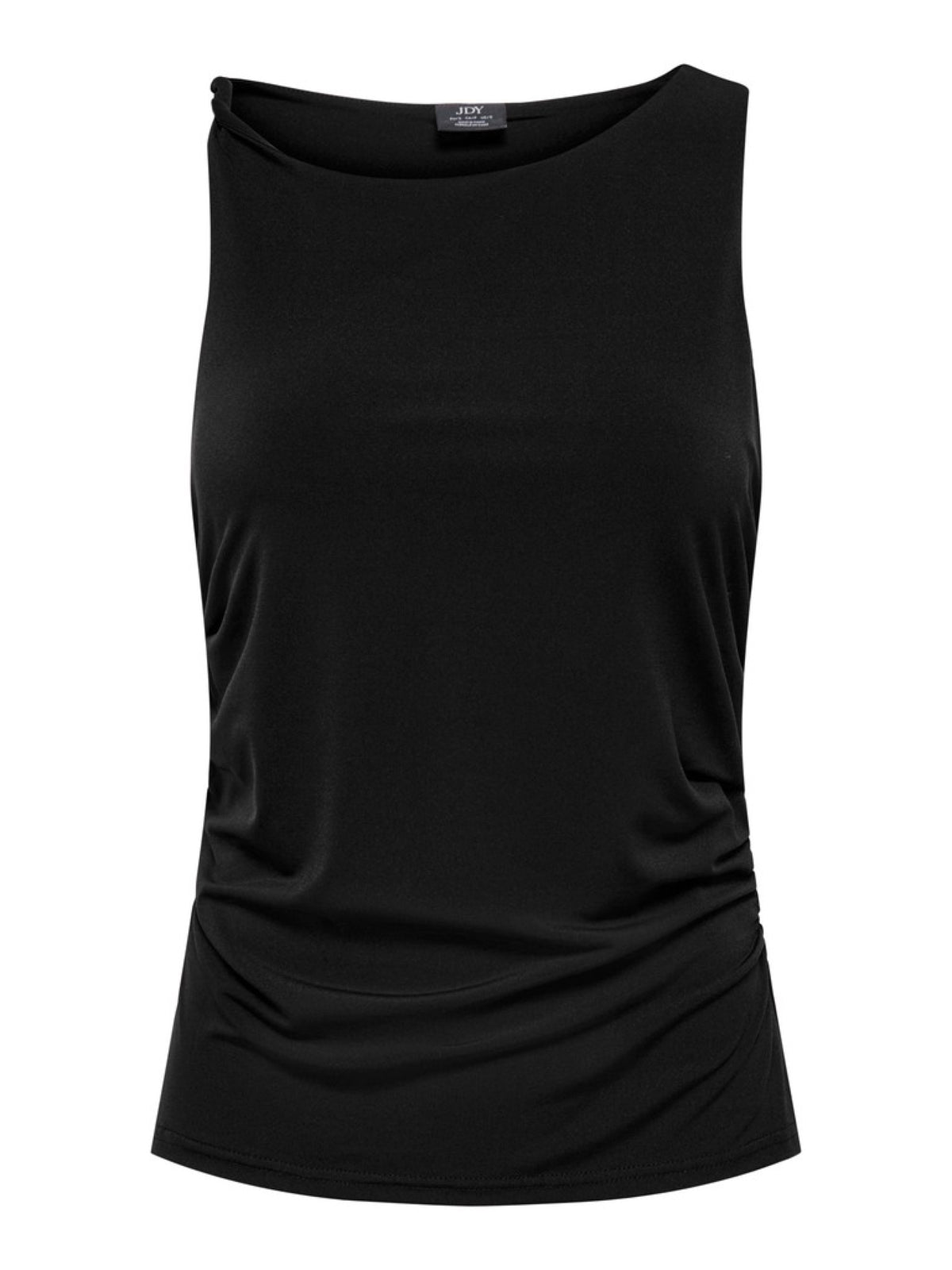 JDYMISTY Top sans manches drapé à encolure asymétrique — JDY — Black — packshot 6 | Appart 17 Bruxelles