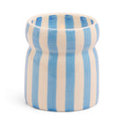 Paddywax Cabana Bougie parfumée céramique rayée bleu et blanc 184 g — Paddywax — Lost at Sea — packshot 2 | Appart 17 Bruxelles