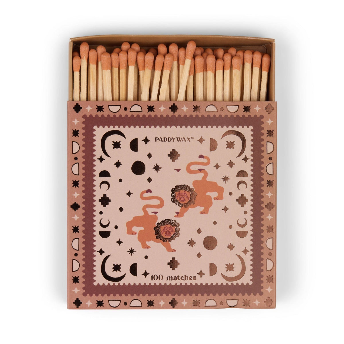 Paddywax Jumbo Boxed Matches Grande boîte de 100 allumettes — Paddywax — Lions — packshot 2 | Appart 17 Bruxelles