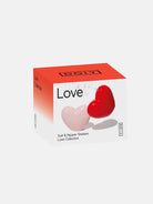 Salière et poivrière cœurs Love en céramique — DOIY — Rouge et rose — boîte cadeau 6 | Appart 17 Bruxelles