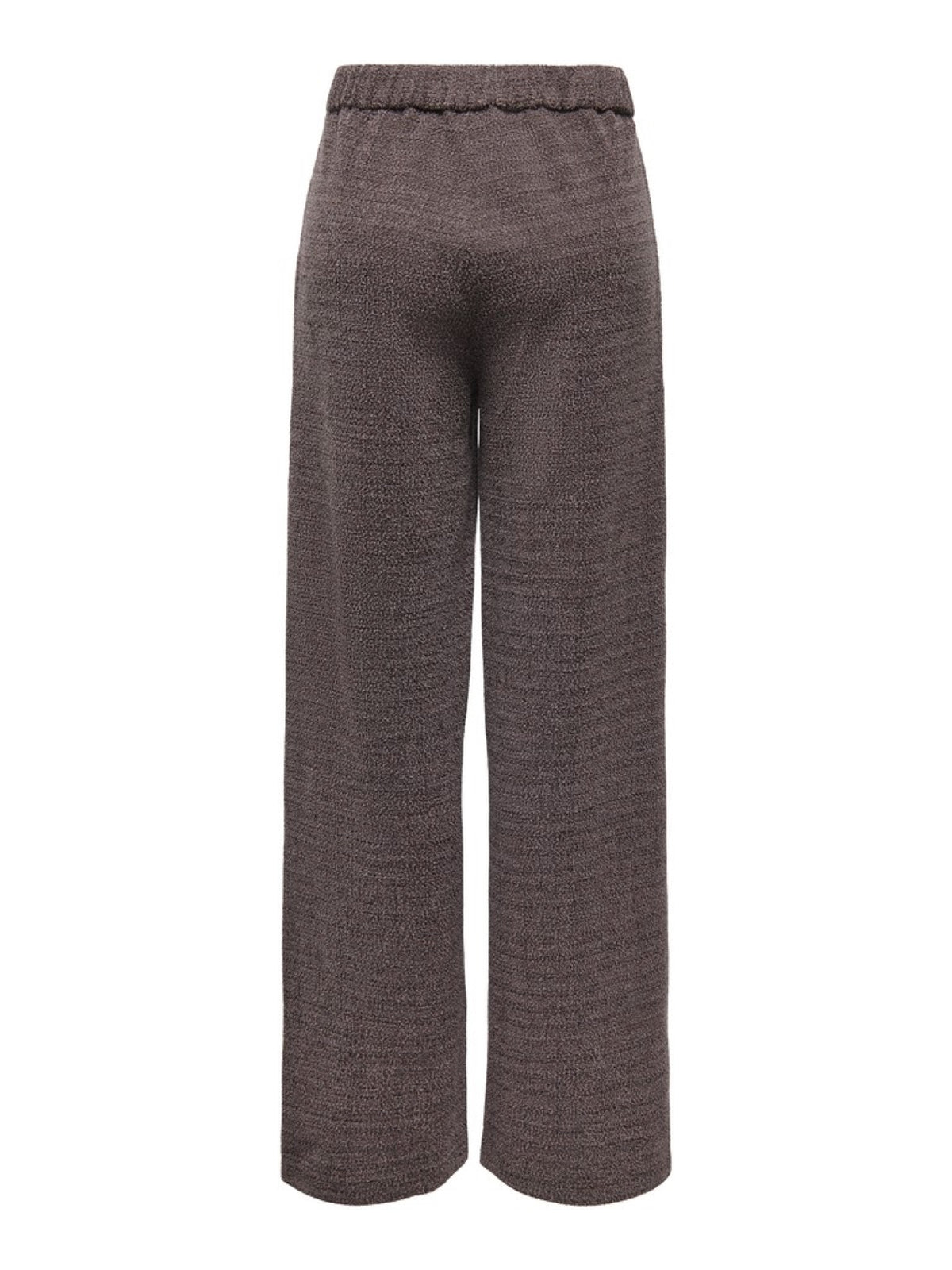 JDYDORIT Pantalon large à carreaux en maille bouclée — JDY — Coffee Bean Checks — packshot, vue de dos 2 | Appart 17 Bruxelles