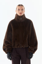 JOSIE Blouson en fausse fourrure — Marron — vue 2
