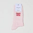 Chaussettes « Crazy Bitch » — Félicie Aussi — Rose — photo produit | Appart 17 Bruxelles