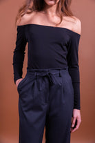 PLUME Pantalon large à pinces et ceinture à nouer — Rayures Tennis — vue 6
