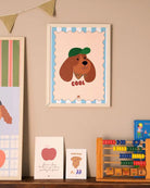 Affiche illustrée chien 30 × 40 cm — Ma Petite Vie — Chien cool — autre vue 3 | Appart 17 Bruxelles