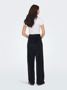 JDYVIDA Pantalon jogging en velours — Noir — vue 6