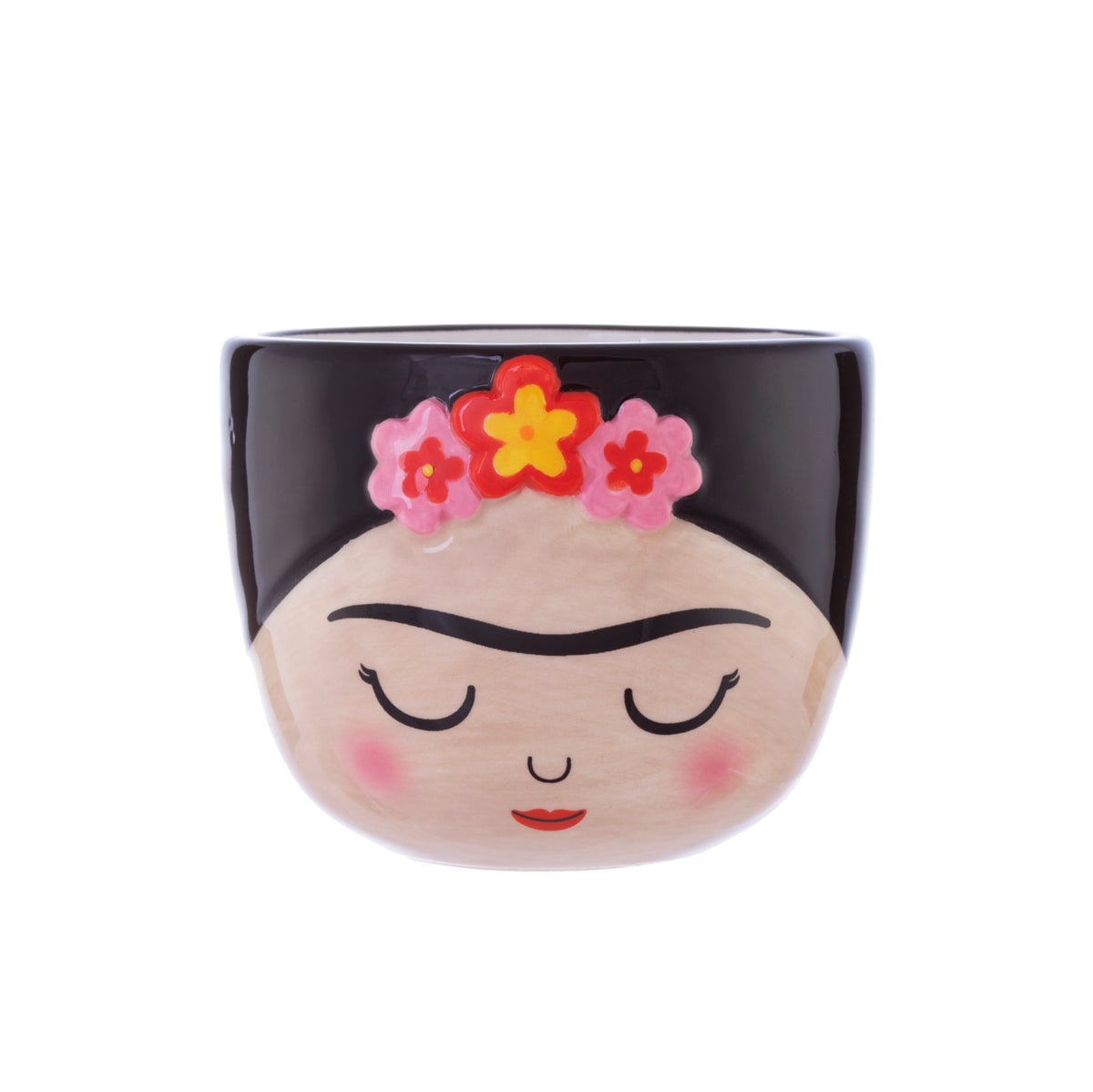 Mini cache-pot Frida Kahlo — Sass & Belle Europe — Noir — packshot | Appart 17 Bruxelles