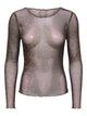 JDYELSA Top en mesh manches longues — Coffee Bean Léo