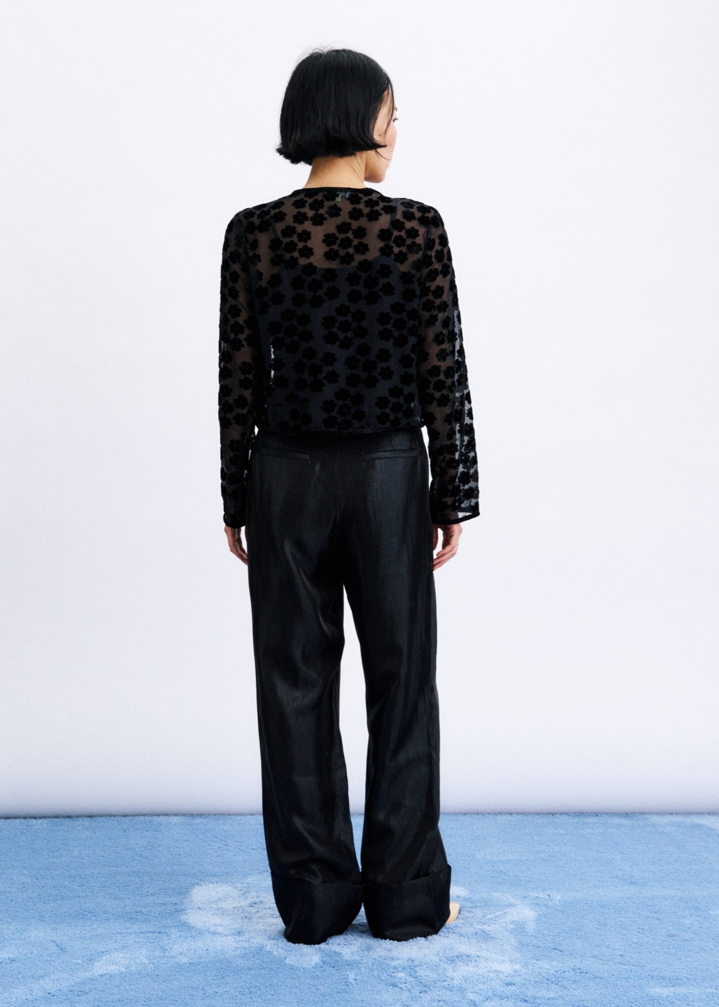 KEER Blouse en voile à pois — Noir — vue 2