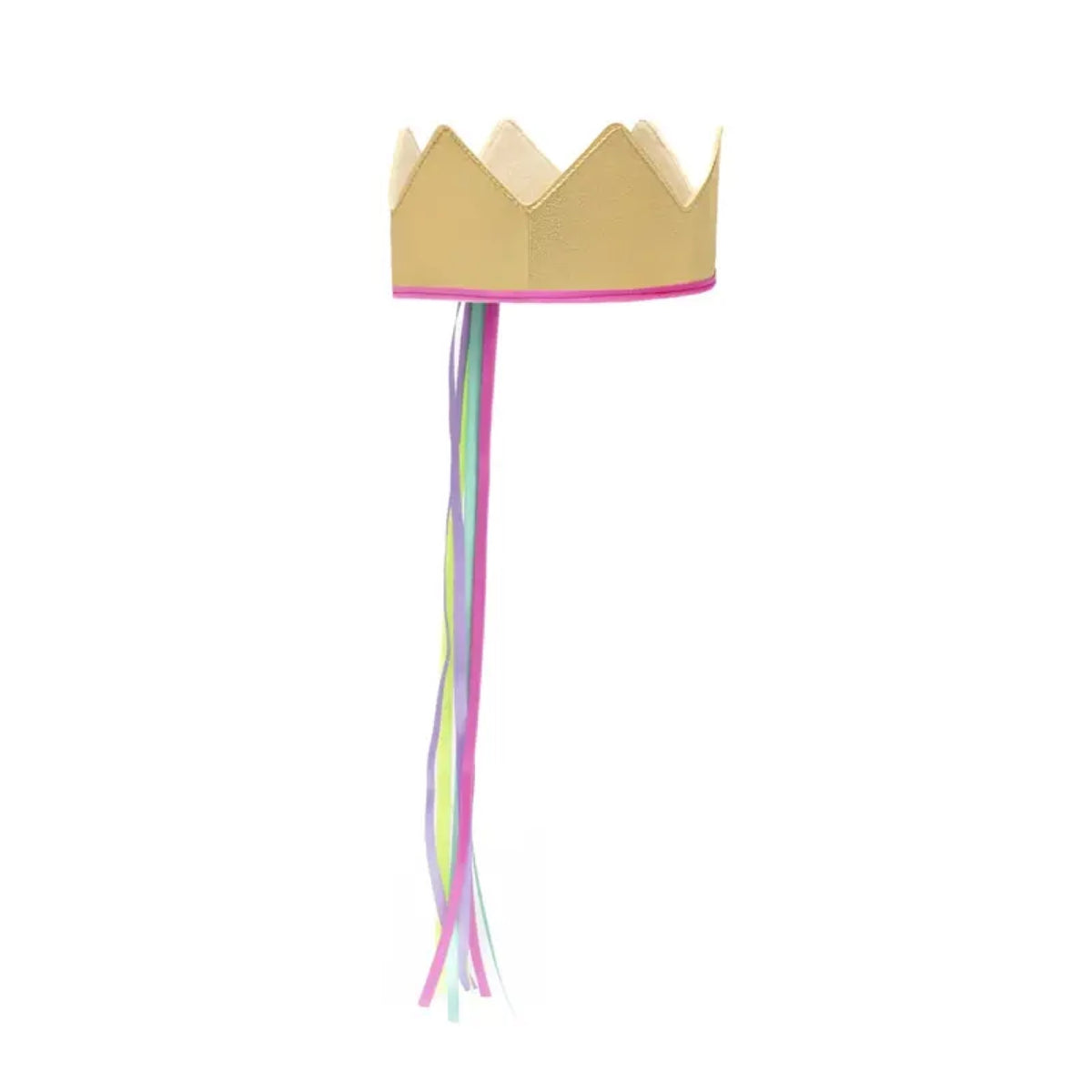 Couronne dorée pailletée de princesse — Ratatam Kids — Set couronne + baguette — autre vue 3 | Appart 17 Bruxelles