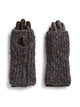 PCALASKA Gants 2-en-1 simili cuir et mitaines en maille — Pieces — Ganache — packshot | Appart 17 Bruxelles