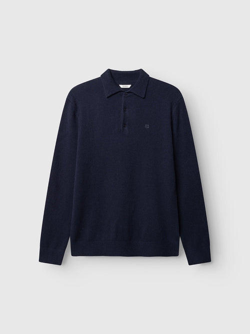 GABworren Polo en laine — Navy