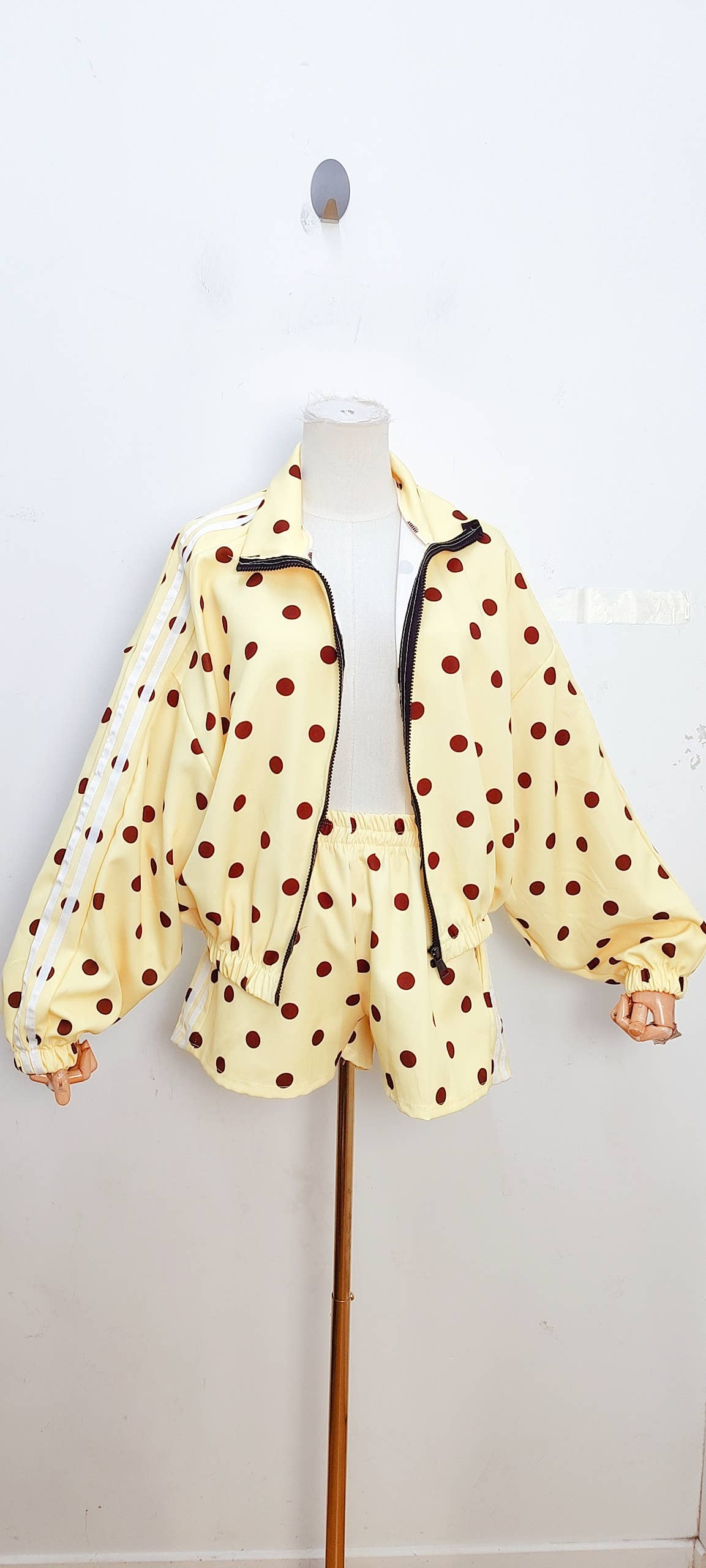 Ensemble veste et short à pois — Jaune — vue 2 | Appart 17