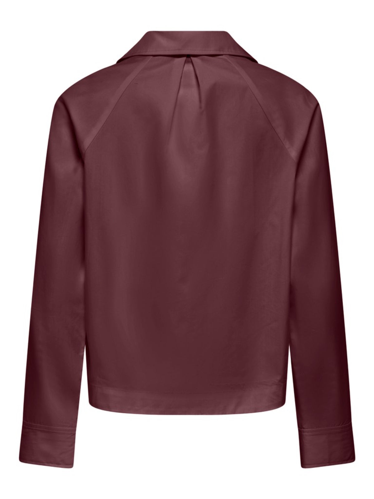 JDYMONILA Chemise en batiste coton et TENCEL™, col ouvert à revers — JDY — Catawba Grape — packshot, vue de dos 2 | Appart 17 Bruxelles