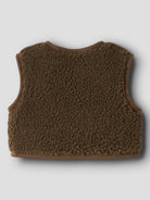 NBNJONO Gilet sans manches en sherpa bébé — Lil' Atelier — Teak — autre vue 2 | Appart 17 Bruxelles