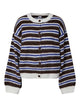 PCADA Cardigan rayé en maille douce — Pieces — Chicory Coffee Stripes — packshot | Appart 17 Bruxelles