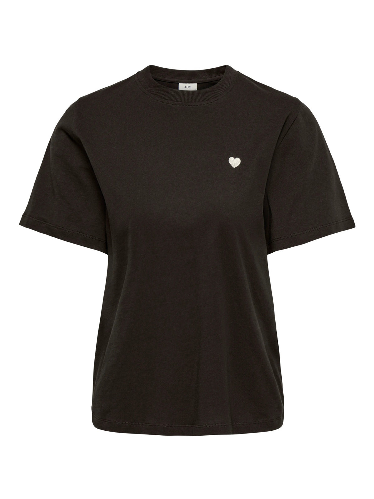 JDYPISA T-shirt col rond en coton bio à imprimé — JDY — Chocolate Torte / Sandshell Heart — packshot | Appart 17 Bruxelles