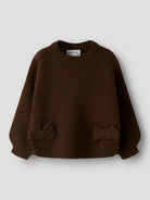 NMFNDOPER Pull à nœuds fille — name it — Chocolate Plum — autre vue 3 | Appart 17 Bruxelles