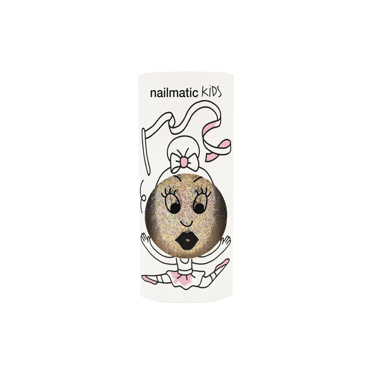 Vernis à l'eau pour enfant, pailleté — Nailmatic — Aurora doré — autre vue 2 | Appart 17 Bruxelles