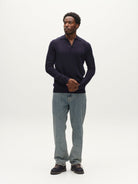 GABworren Polo en laine — Navy — vue 2