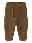 NBNLAGUNA Pantalon en maille bébé — Lil' Atelier — Teak — vue de face 2 | Appart 17 Bruxelles