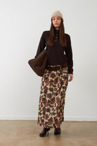 NATHANIELLE Pull en maille laine mélangée — Burgundy