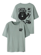 NKMKNASO T-shirt « You did it! » garçon — name it — Green Milieu — vue de face 2 | Appart 17 Bruxelles