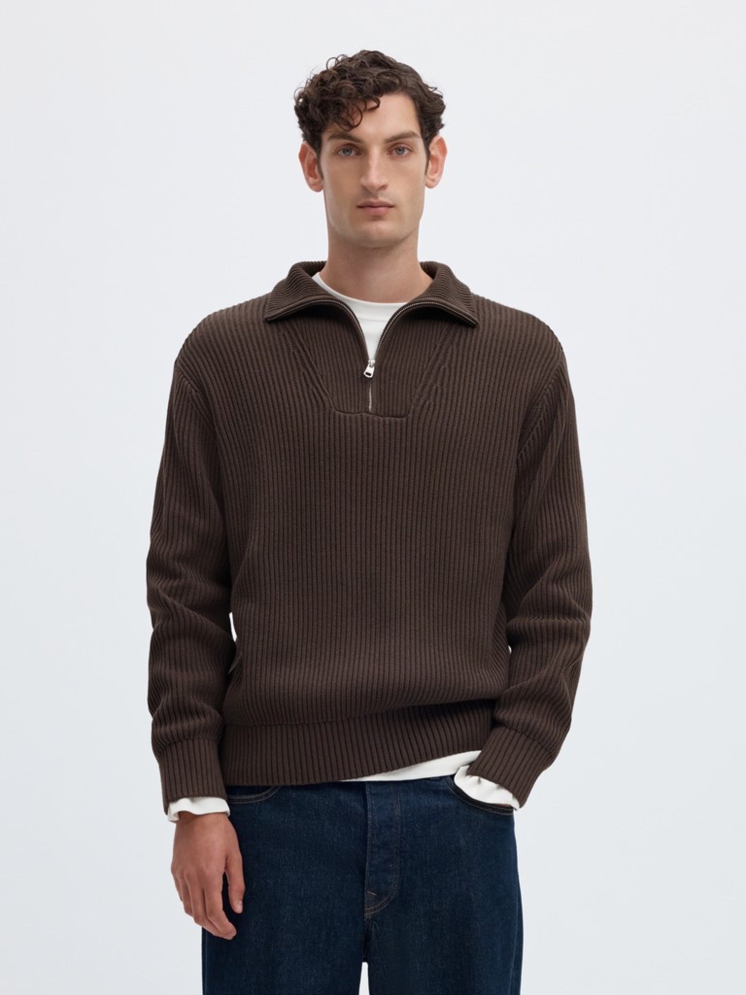 SLMDRY Pull col montant demi-zip — Delicioso — vue 2