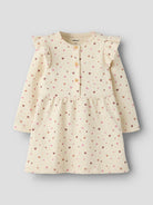 NMFHAYLA Robe sweat à fleurs et volants fille — name it — Almond Milk — autre vue 4 | Appart 17 Bruxelles