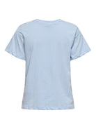 JDYPISA T-shirt col rond en coton bio à imprimé — JDY — Cashmere Blue / Bittersweet Heart — packshot dos | Appart 17 Bruxelles
