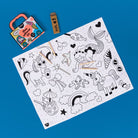 Mini Coloring Kit, poster 40 × 50 cm et 4 crayons — OMY — Lily — autre vue 2 | Appart 17 Bruxelles