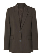 Selected SLWRITA Blazer classique en maille chinée — Delicioso Melange