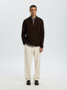 SLMTELLER Pull col montant demi-zip — Delicioso — vue 4
