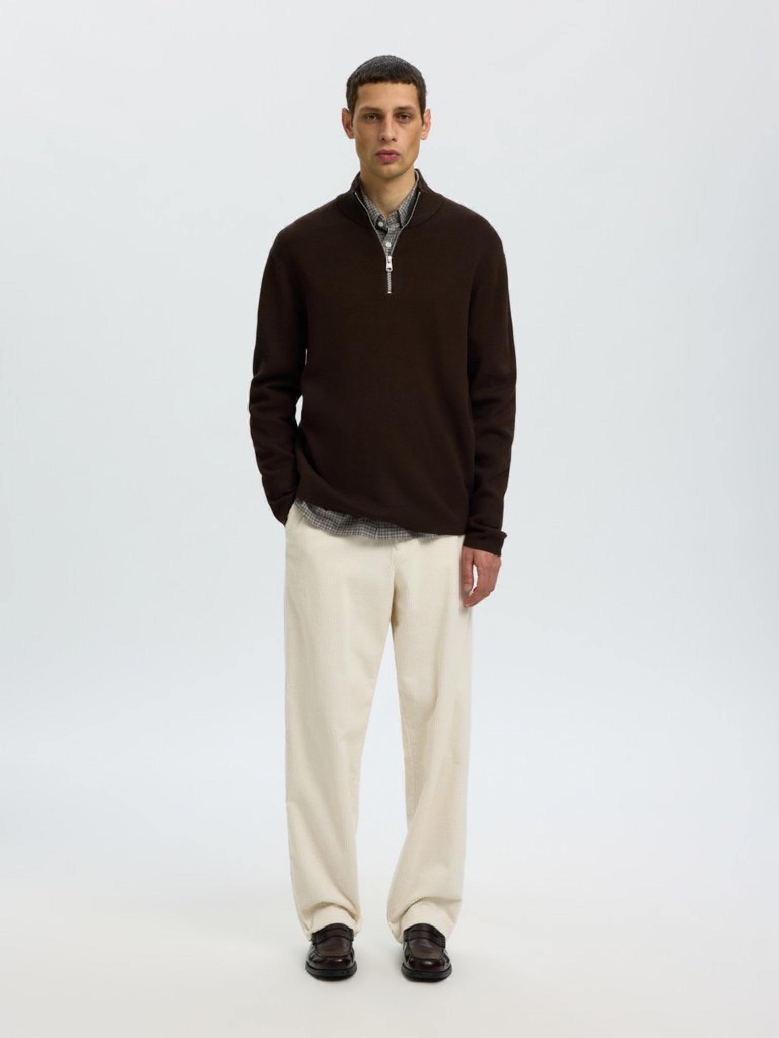 SLMTELLER Pull col montant demi-zip — Delicioso — vue 4
