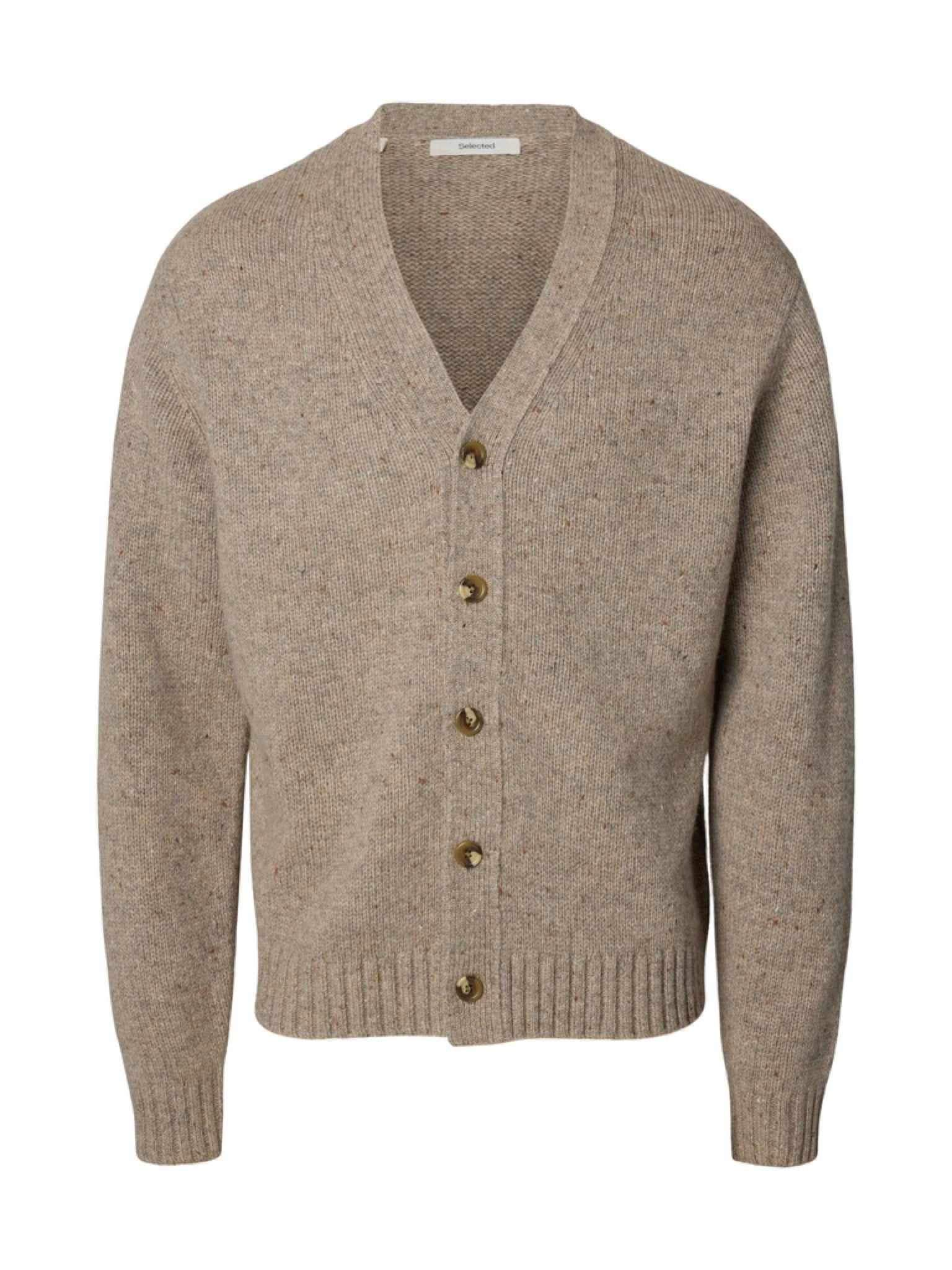 SLMCODY Cardigan col V en laine — Oatmeal Neps — vue 6