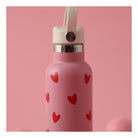 Gourde isotherme 600 ml — Atelier Wagram — Rose cœurs rouges — autre vue 5 | Appart 17 Bruxelles