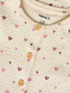 NMFHAYLA Robe sweat à fleurs et volants fille — name it — Almond Milk — autre vue 5 | Appart 17 Bruxelles