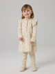NMFHAYLA Robe sweat à fleurs et volants fille — name it — Almond Milk — porté | Appart 17 Bruxelles