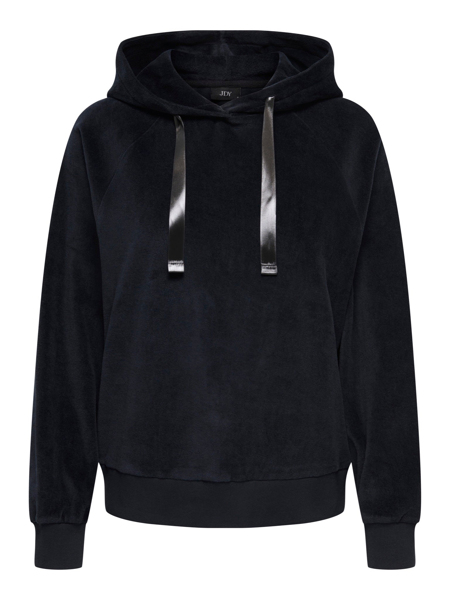 JDYVIDA Sweat à capuche en velours — Noir