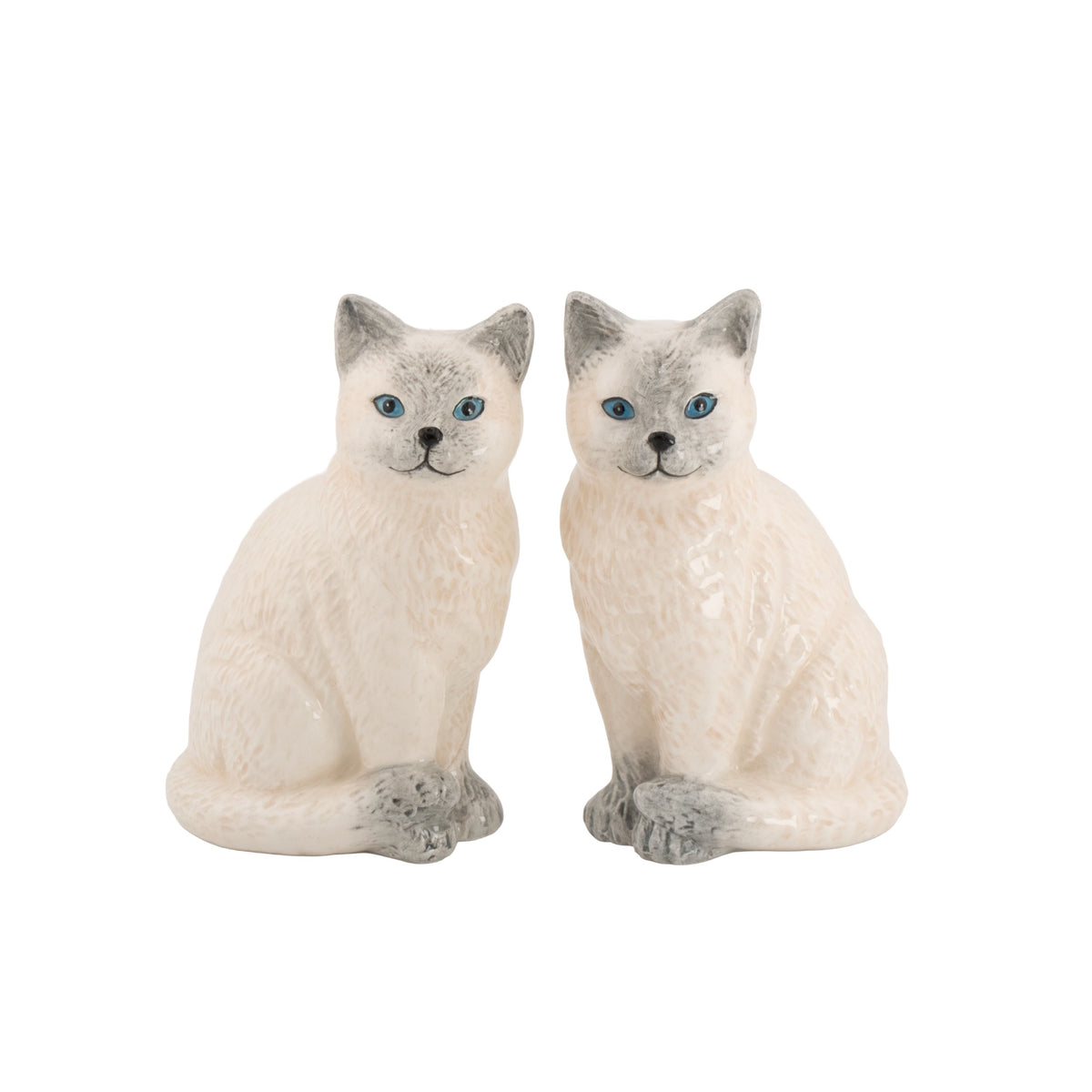 Salière et poivrière Chats Ragdoll — Sass & Belle Europe — Blanc — packshot | Appart 17 Bruxelles