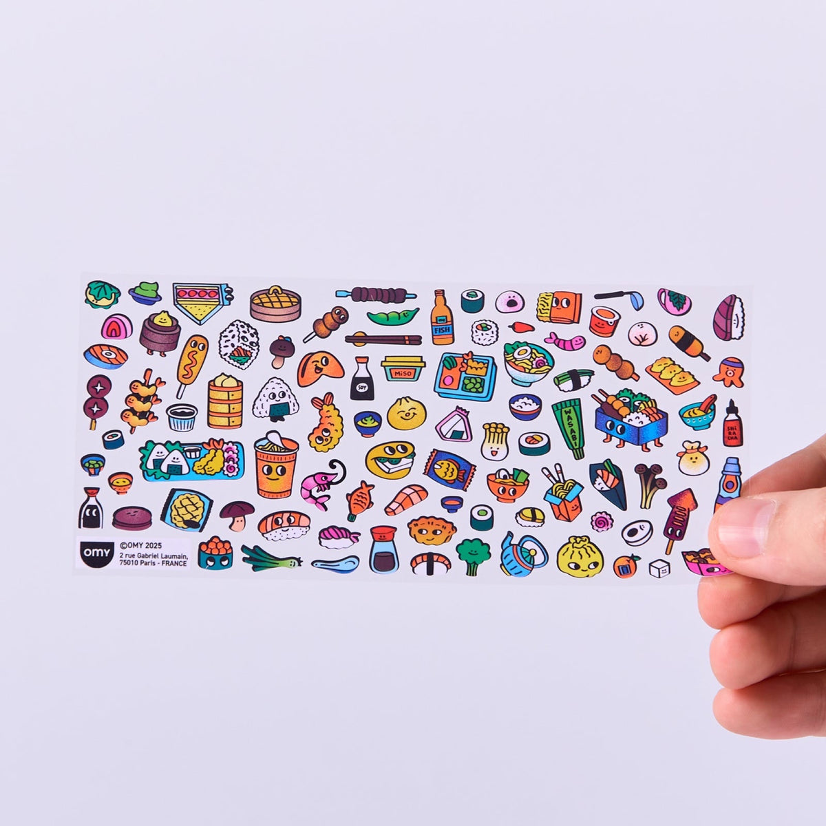 Fabulous Stickers Boutique, environ 100 stickers vinyle — OMY — Sushi Shop — autre vue 2 | Appart 17 Bruxelles