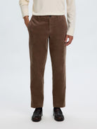 SLM190-REG Pantalon en velours côtelé — Chocolate Chip — vue 2