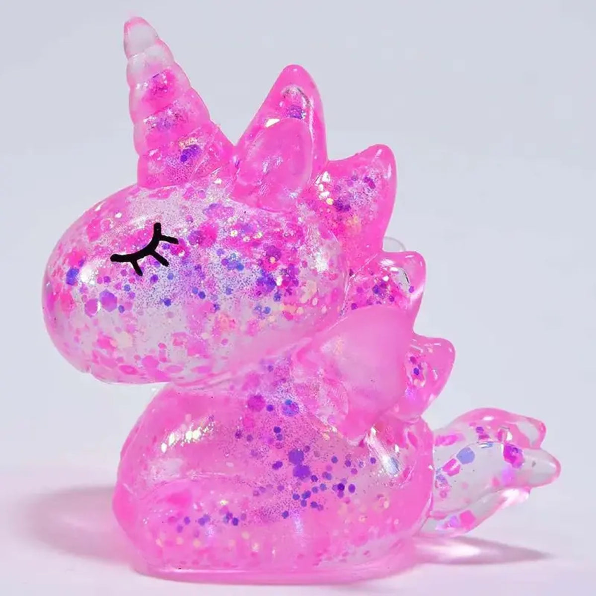 Squishy à presser pailleté, axolotl ou licorne — OBILO — Licorne, couleur au hasard — autre vue 4 | Appart 17 Bruxelles
