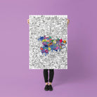 Poster géant à colorier 70 × 100 cm — OMY — Kitty — autre vue 2 | Appart 17 Bruxelles
